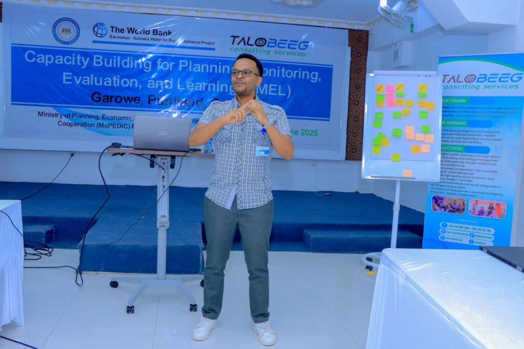 Strengthening Planning and M&E Capacity for Government Officials at Barwaaqo Project Line Ministries
